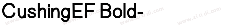CushingEF Bold字体转换